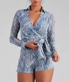 Spring Solstice Chiffon Tie Romper
