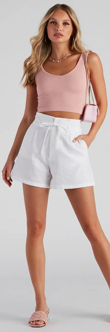 Beach Stroll Linen Shorts