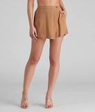 Social Lite Linen Envelope Skort