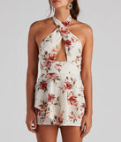 Love Me Floral Crepe Skort Romper