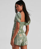 Walkin' On Sunshine Floral Puff Romper