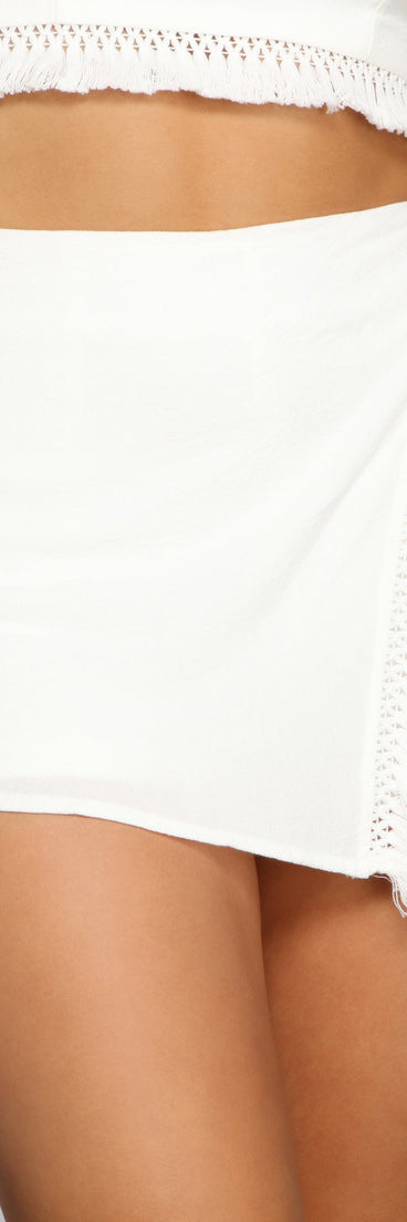 Come Away With Me Cotton Skort