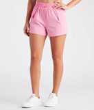 So Sporty High Waist Nylon Cargo Shorts