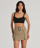 
Upgrade your style game for 2025 with the Refreshed Vibes High Rise Buckle Layered Mini Skirt in olive, perfect for any fashion-forward wardrobe.