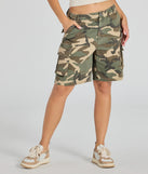 As women's olive cargo shorts, the Effortlessly Cool Mid-Rise Camo Cargo Shorts are perfect for creating a layered winter outfit with utility-inspired style or bringing a laid-back feel to everyday looks.