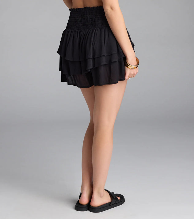 Cutesy Fave Smocked And Ruffled Shorts | Windsor