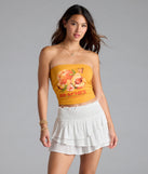 Choosing the off-white shorts says you’re ready to show off in the Breezy Escape High-Rise Ruffled Shorts, a warm-weather staple that elevates your outfit and seasonal style.