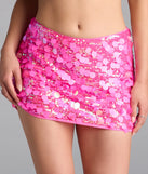 Pair the Dance The Night Away Sequin Mini Skirt with your favorite crop or bodysuit for effortless warm-weather looks with on-trend neon skirts that speak your style.
