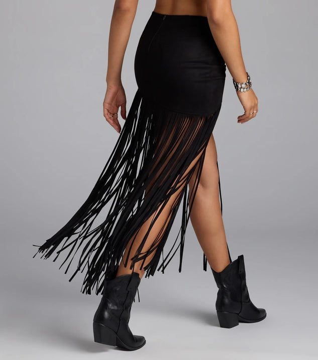 Shake It Up Fringe Maxi Skirt | Windsor Shake It Up Fringe Maxi Skirt | Windsor