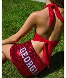 Tailgate Days Sequin Georgia® Mini Skirt