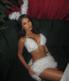 Cozy Cutie Snow Bunny Faux Fur Mini Skirt