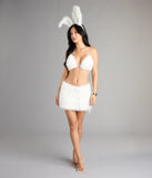 Cozy Cutie Snow Bunny Faux Fur Mini Skirt