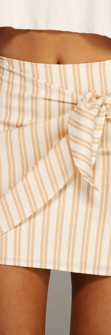 Prep Club Striped Mini Skirt