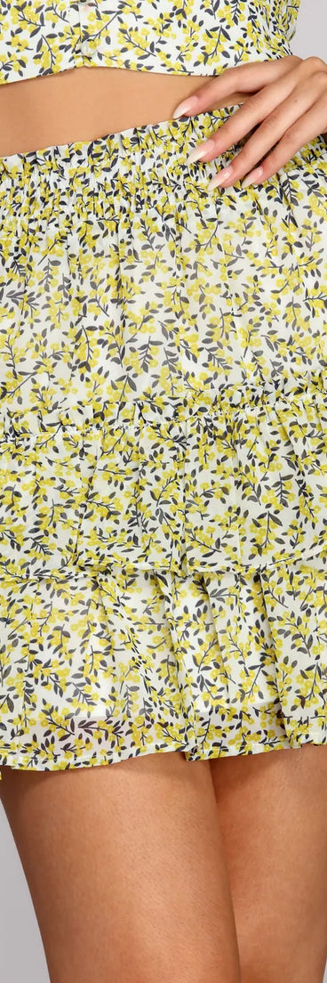 Flower Power Mini Skirt