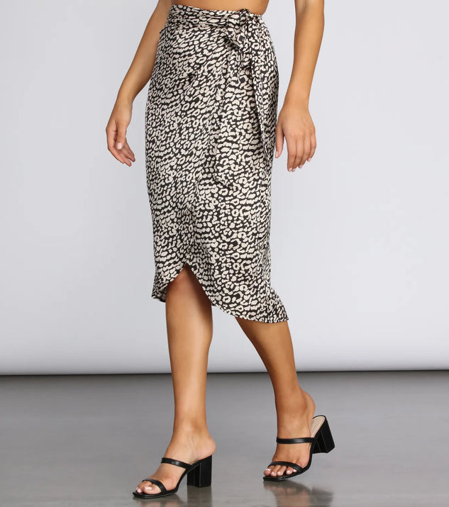Fierce And Chic Midi Skirt