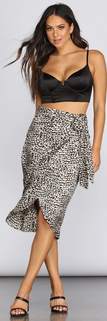 Fierce And Chic Midi Skirt