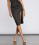 Divine Leopard Satin Midi Skirt