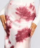 Tye Dye Satin Midi Skirt