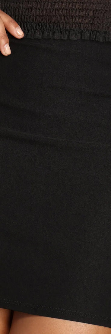 Pencil Me In Mini Skirt