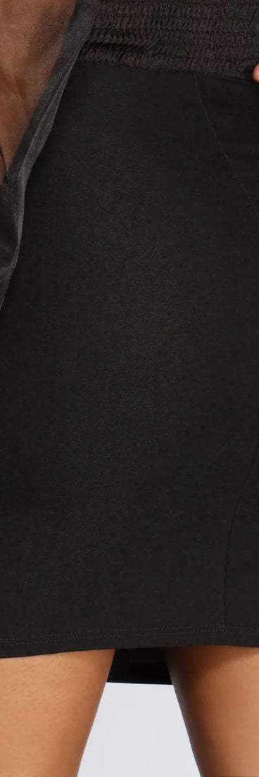 Pencil Me In Mini Skirt