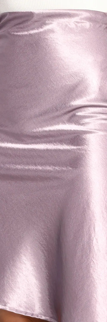 Sleek Side Slit Midi Skirt