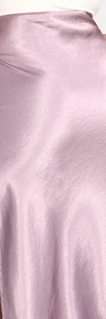 Sleek Side Slit Midi Skirt