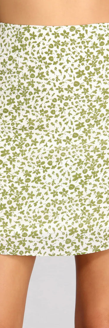 Flower Thru It Mini Skirt