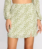 Flower Thru It Mini Skirt