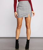 Playfully Poised Plaid Mini Skirt