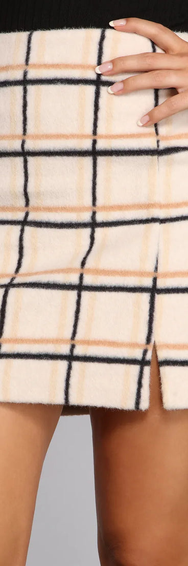 Keep It In Check Plaid Mini Skirt
