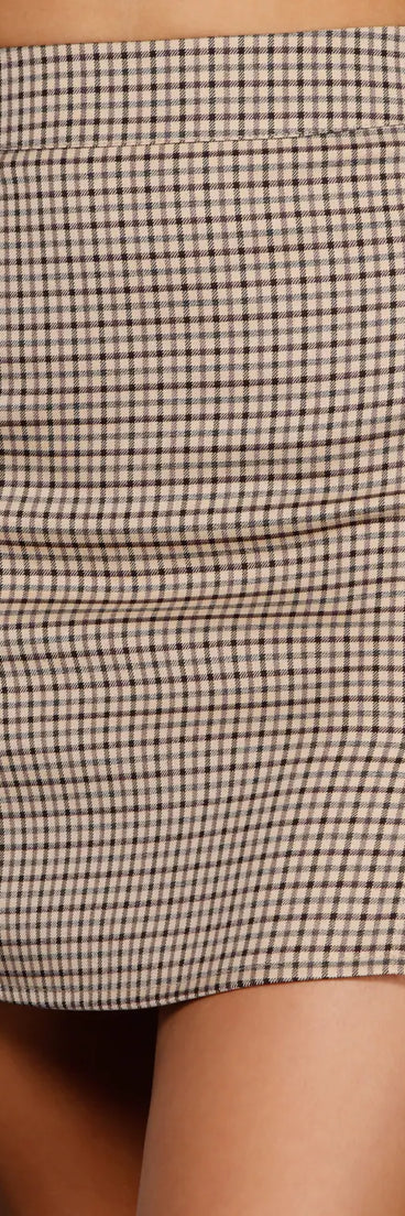 Preppy Chic Plaid Mini Skirt