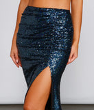 Stunning Sea Princess Sequin Maxi Skirt