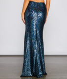 Stunning Sea Princess Sequin Maxi Skirt