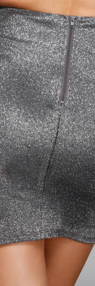Sparkle Factor Mini Skirt