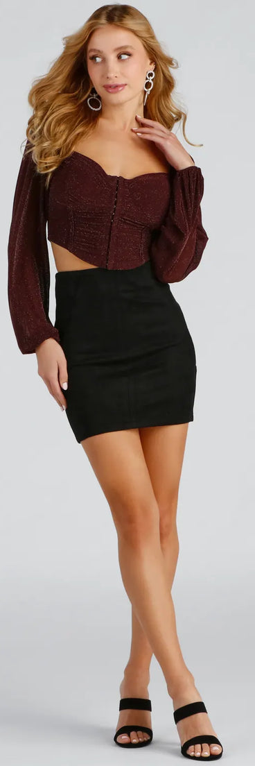 Endless Possibility Faux Suede Mini Skirt
