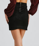 Endless Possibility Faux Suede Mini Skirt