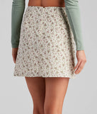 Floral Forever Chiffon Mini Skirt