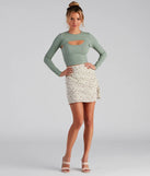 Floral Forever Chiffon Mini Skirt