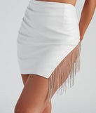 Get ready for any event with the Bring On The Glam Mini Skirt in ivory, an essential start to creating a versatile outfit for women for parties, cocktail hours, or Valentine's Day events.