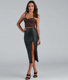 Sleek Perfection Bodycon Midi Skirt