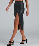 Sleek Perfection Bodycon Midi Skirt
