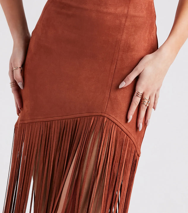 Wild At Heart Long Fringe Skirt | Windsor Wild At Heart Long Fringe Skirt | Windsor