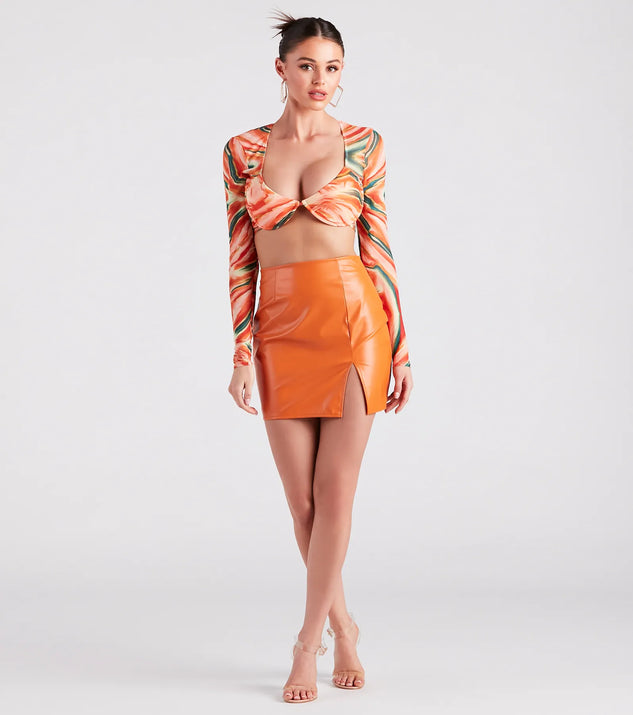 Snake print skirt windsor cheap