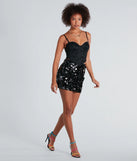 Disco Club Sequin Mini Skirt