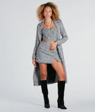 Make The Rules Tweed Woven Mini Skirt