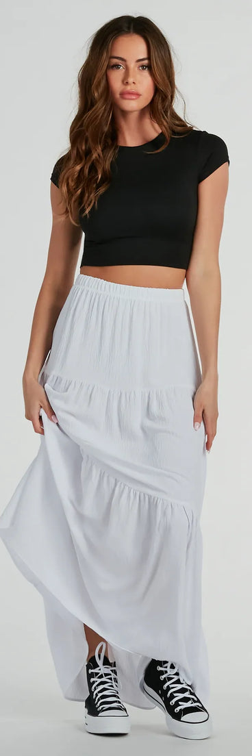 Flawless Duo Tiered Maxi Skirt