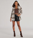 The Sleek Edge Faux Leather Mini Skirt in black is an elevated pick for your best outfit yet, effortlessly delivering a polished look that's sure to turn heads at any celebration.