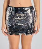 Create bold, fashion-forward looks for spring or summer with the Radiant Twinkle Sequin Mini Skirt in pewter, a must-have piece from Windsor’s collection of stylish bottoms for women.