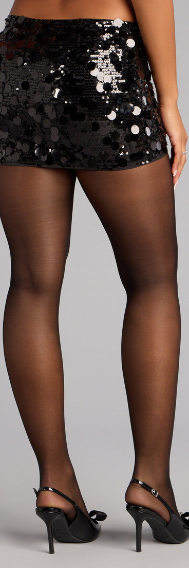 Dance The Night Away Sequin Mini Skirt