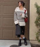 Create bold, fashion-forward looks for spring or summer with the There She Goes High-Rise Slit Polka Dot Satin Midi Skirt in black, a must-have piece from Windsor’s collection of stylish bottoms for women.
